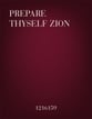 Prepare Thyself Zion SA choral sheet music cover